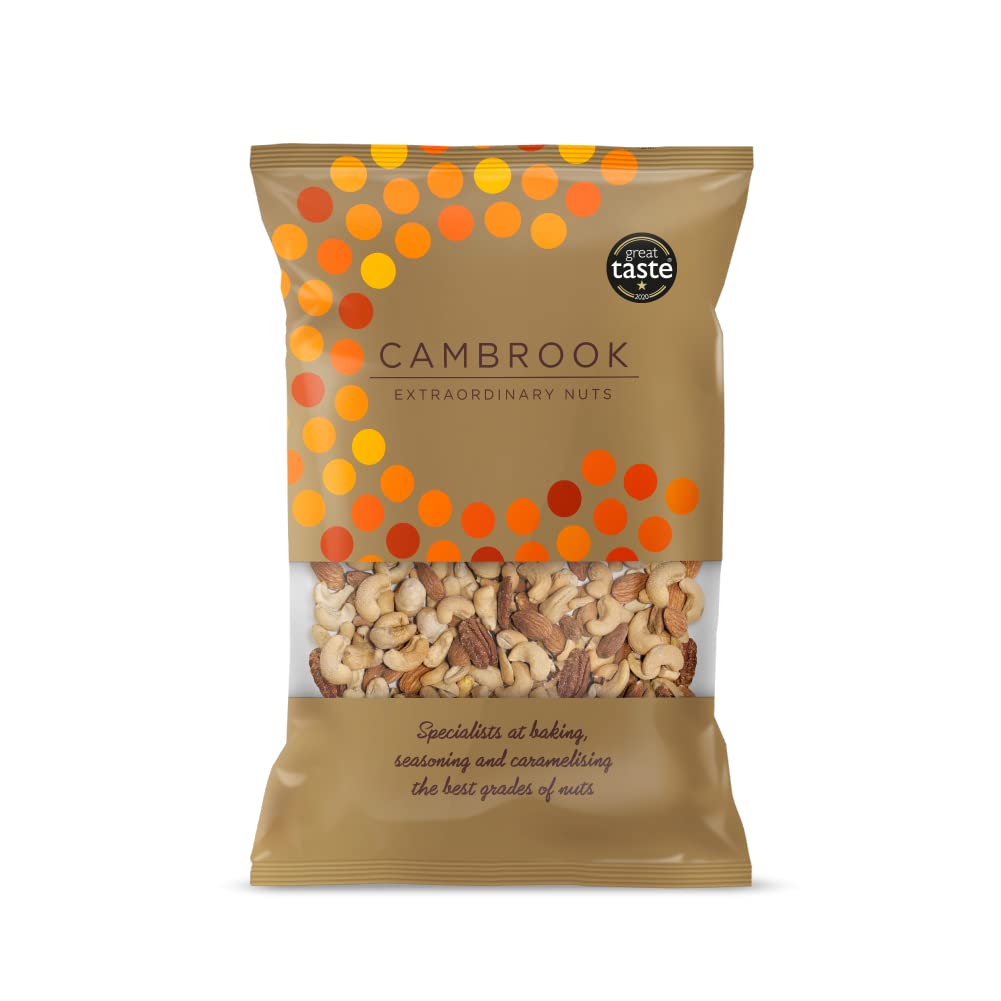 Cambrook Salted Mixed Nuts – Roasted Cashews, Almonds & Macadamias, 1kg