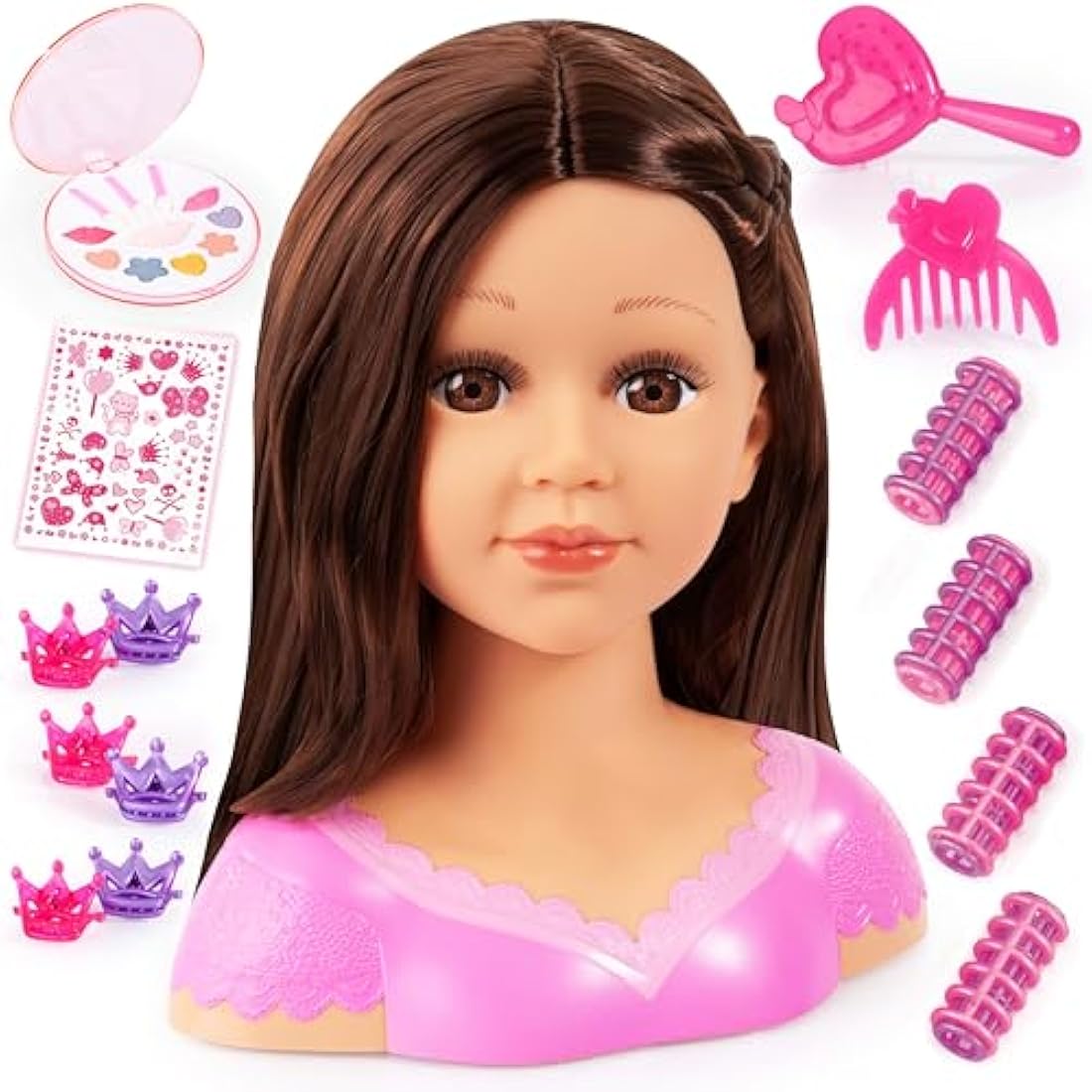 Bayer Design Charlene Super Model Styling Head with Makeup - Brown