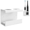 Linkidea Wall Mount Electric Toothbrush Holder – Aluminum 2-Slot Rack