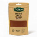 Organic Chilli Powder by Thames Organic – Non-GMO & Vegan Spice, 500g