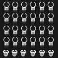 Eyelash Glue Rings – 100PCS Disposable Plastic Adhesive Holders
