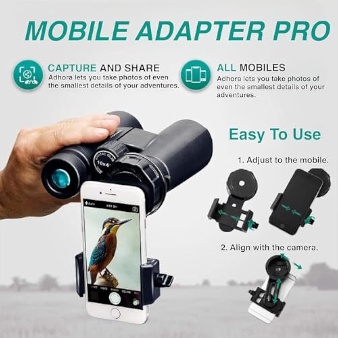 Jolof Store Universal Phone Adapter for Binoculars and Telescopes
