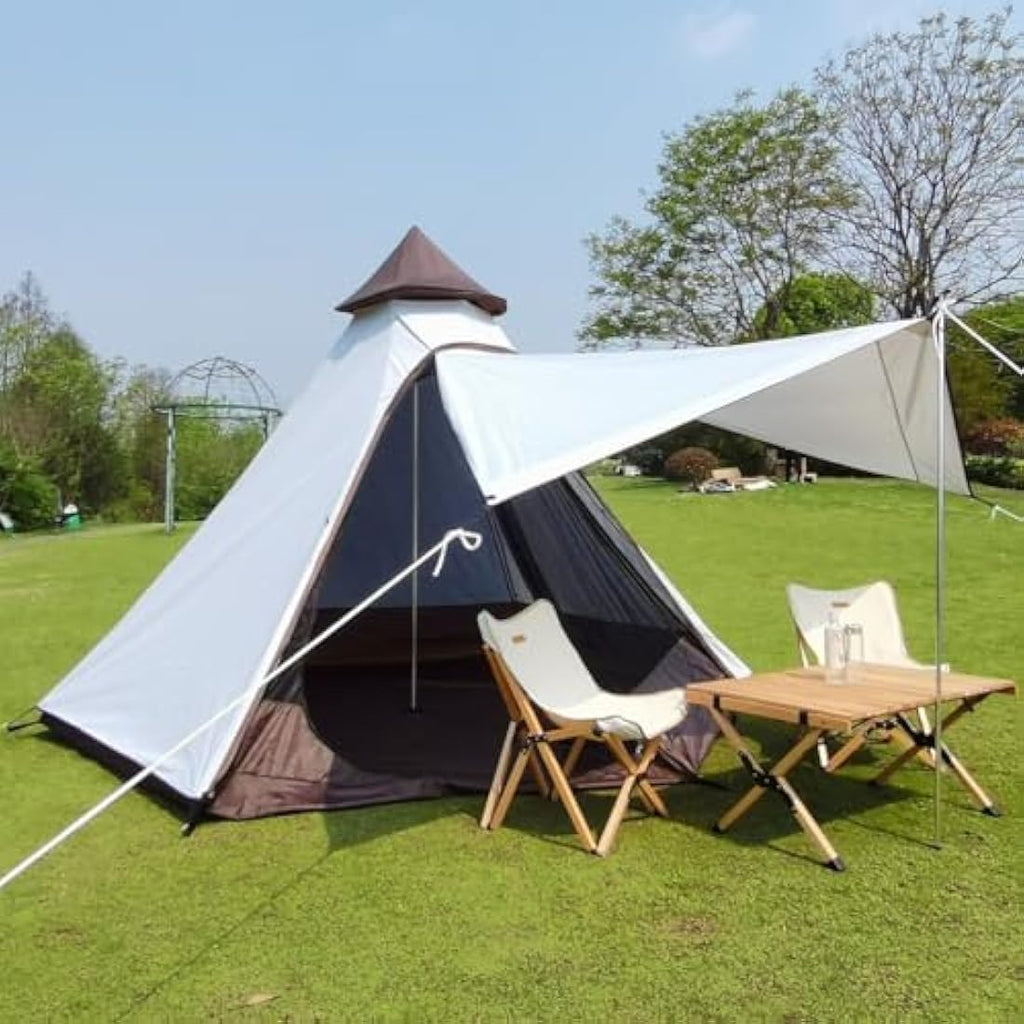 Waterproof Tipi Tent – 3 Person Double Layer Camping Yurt