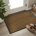 ubdyo Indoor Door Mat – Non-Slip Dirt Trapping Entryway Rug, Bright Brown