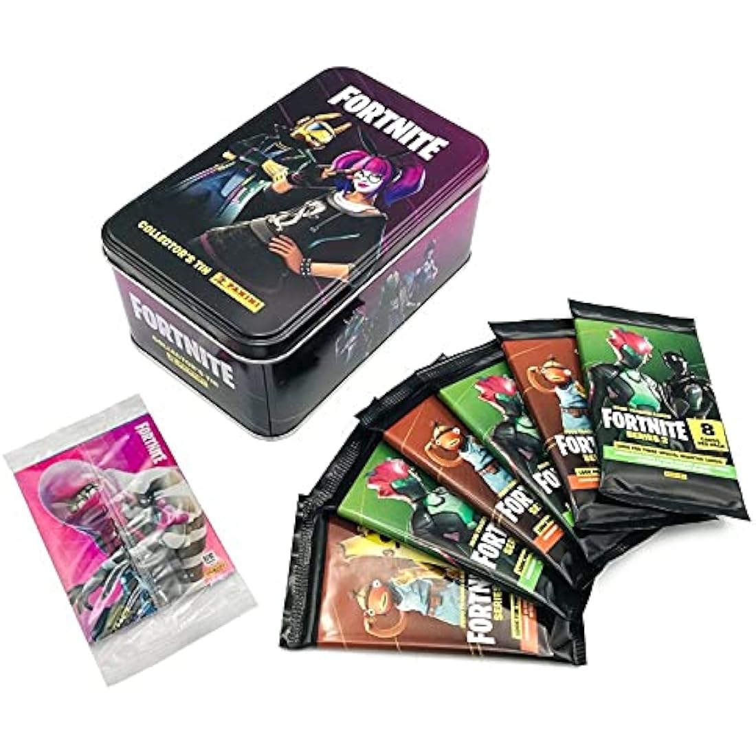 Panini Fortnite Series 2 Trading Cards Tin Box – 51 Collectible Cards