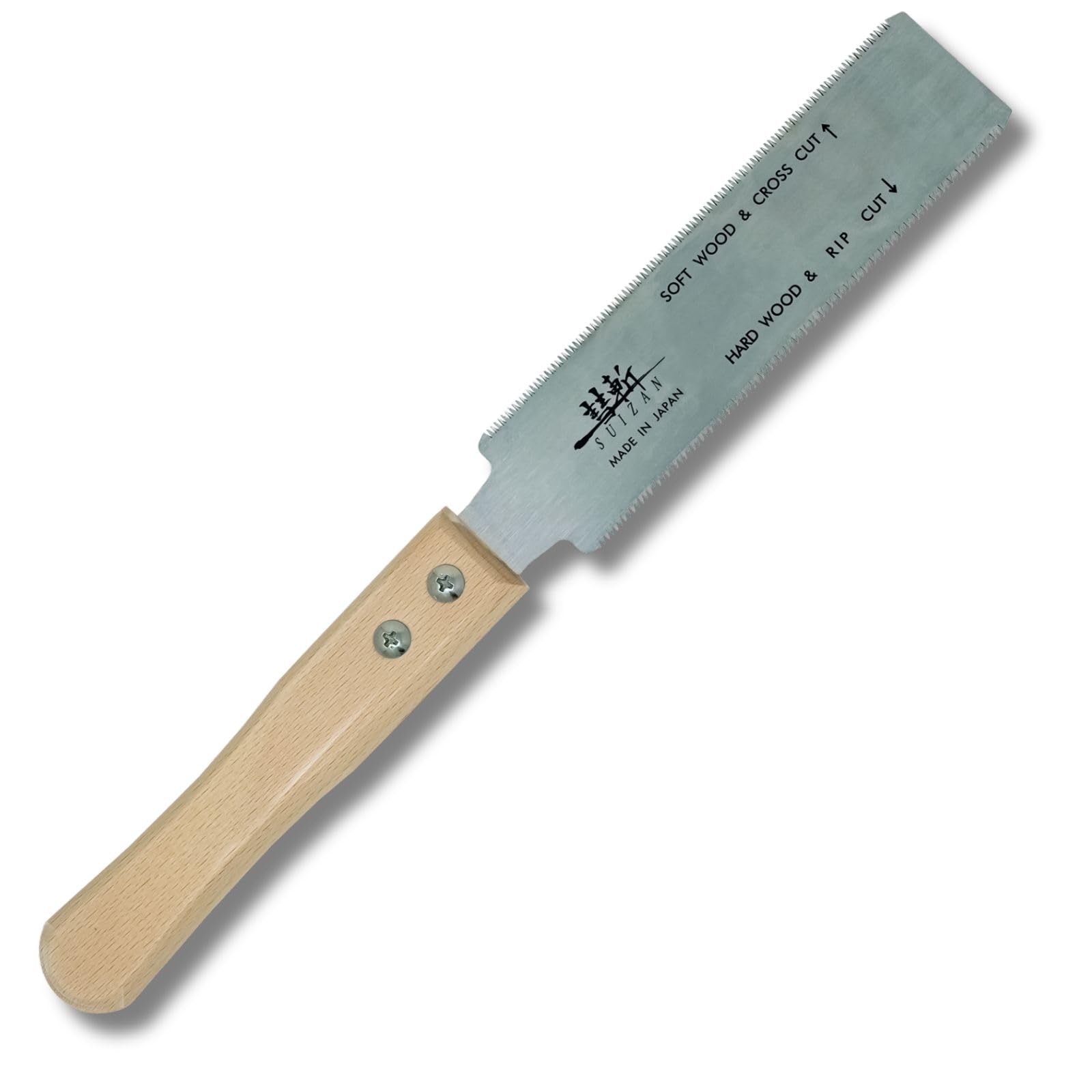 SUIZAN Ryoba Double Edge Pull Saw - 150mm Japanese Woodworking Tool