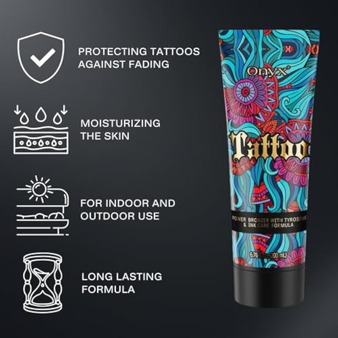 Onyx Tattoo Protect Sunbed Cream | Tanning Accelerator with Ink Care
