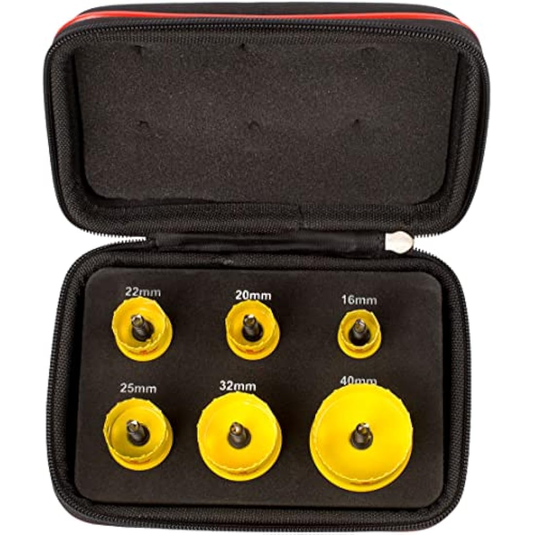 Starrett 6-Piece Bi-Metal Hole Saw Kit | Cobalt Smooth Cutting Arbor Set
