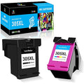 LeciRoba 305XL Ink Cartridges for HP DeskJet & Envy | Remanufactured 2-Pack
