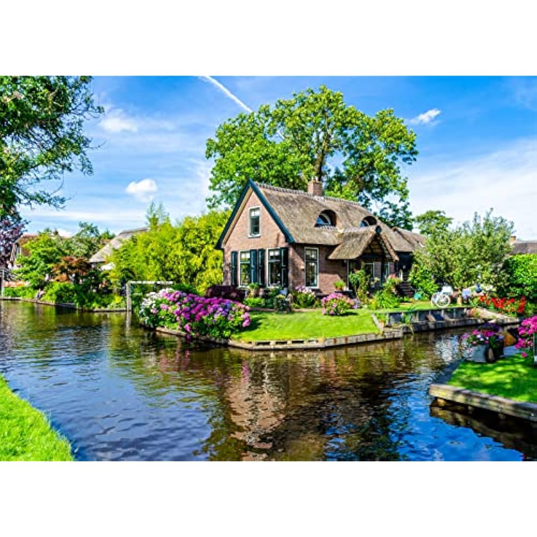Jolof Store Giethoorn Village 1000 Piece Jigsaw Puzzle for Adults