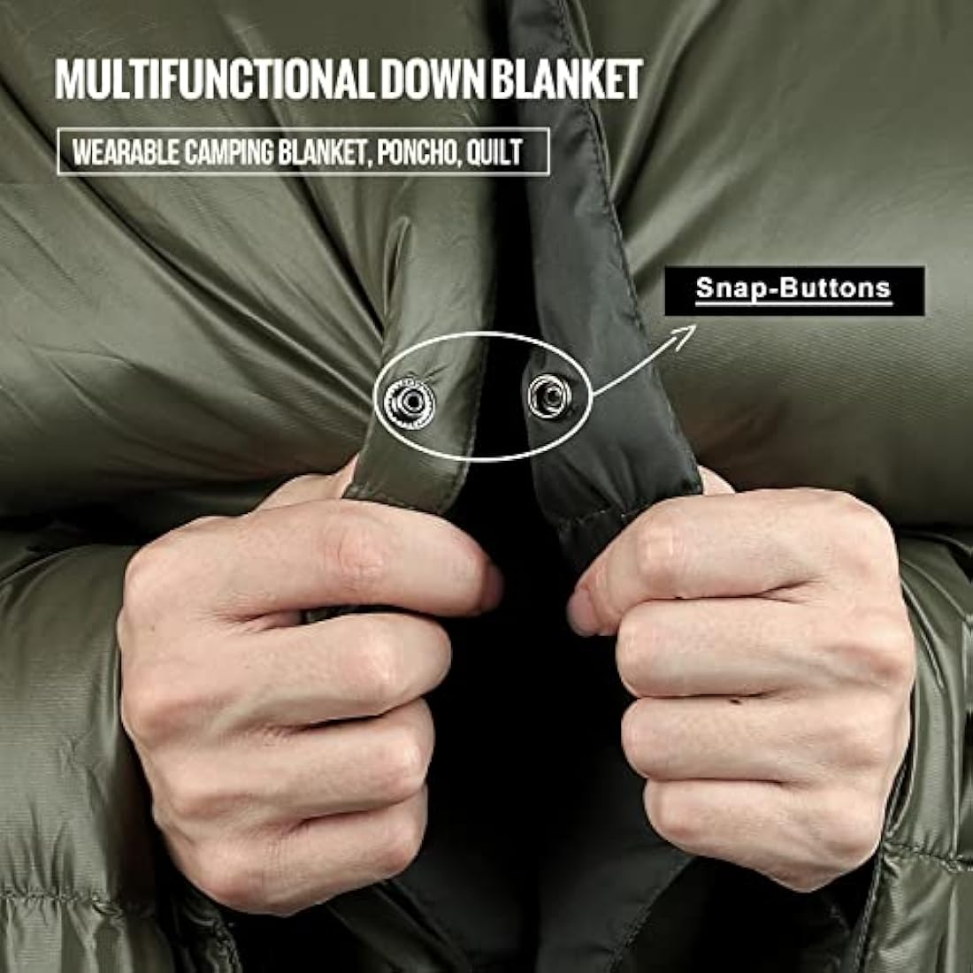 OneTigris Down Camping Blanket | Packable 600 Fill Power Puffy Quilt