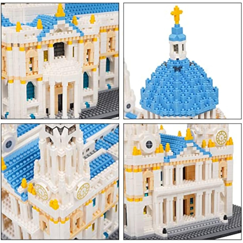 LULUFUN St. Paul's Cathedral Architecture Mini Building Block Kit - 7053 Pcs