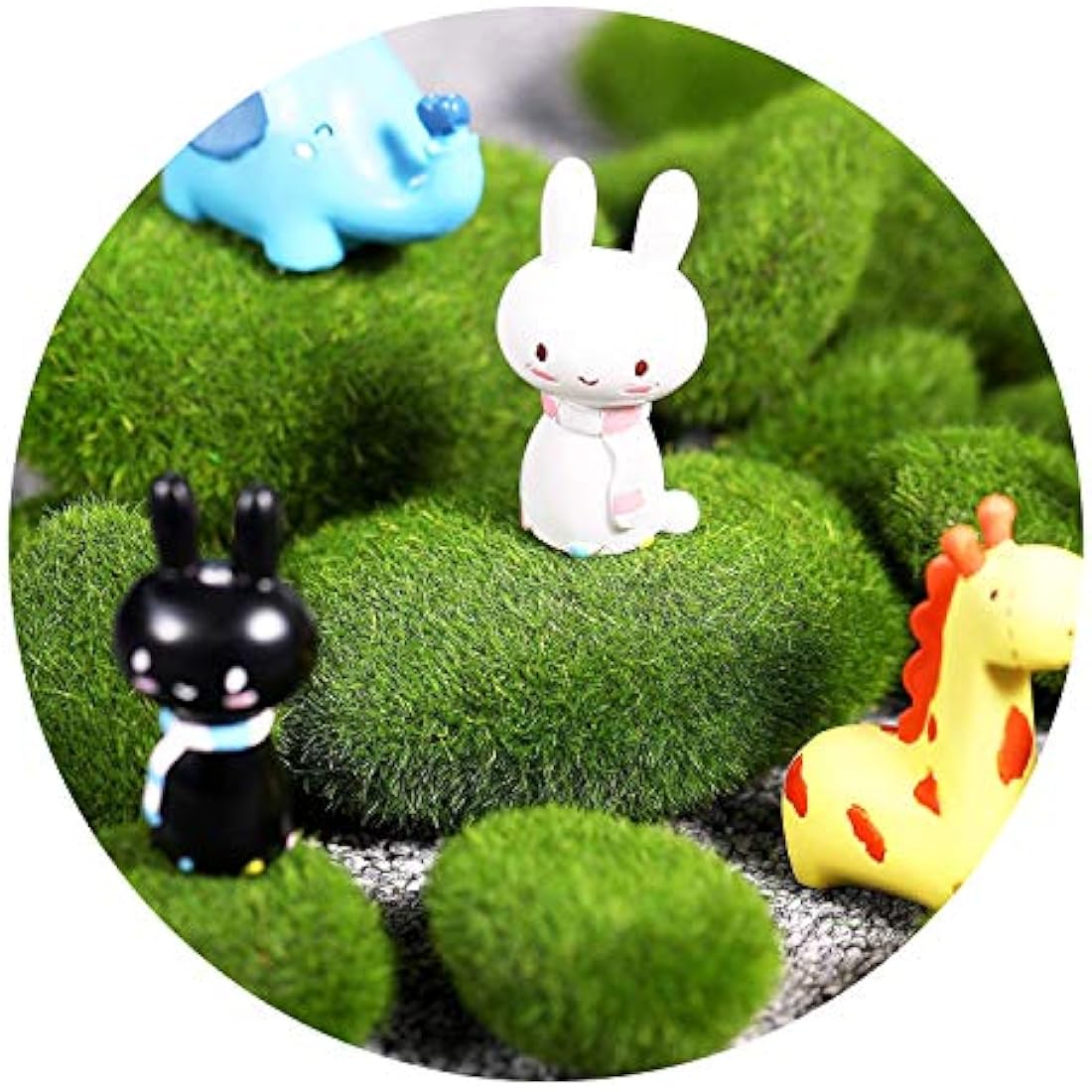 Woohome 30 PCS Artificial Moss Rocks – Green Faux Moss Balls for Decor