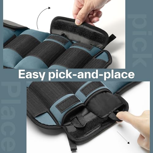Sportneer Adjustable Ankle Weights – 1.8 to 9kg Pair for Legs and Arms
