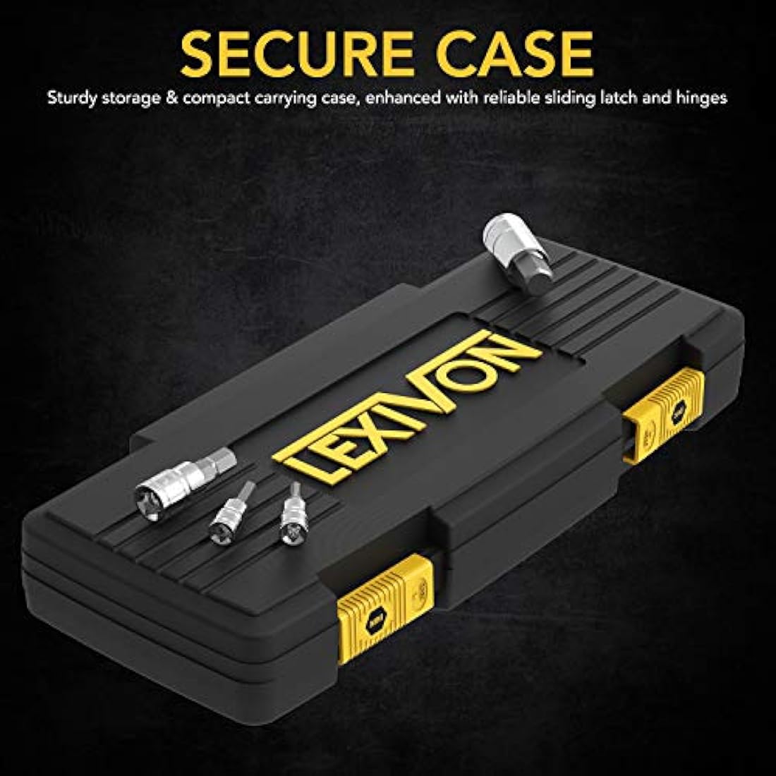 LEXIVON 32-Piece Master Hex Bit Socket Set | SAE & Metric S2 Alloy Steel
