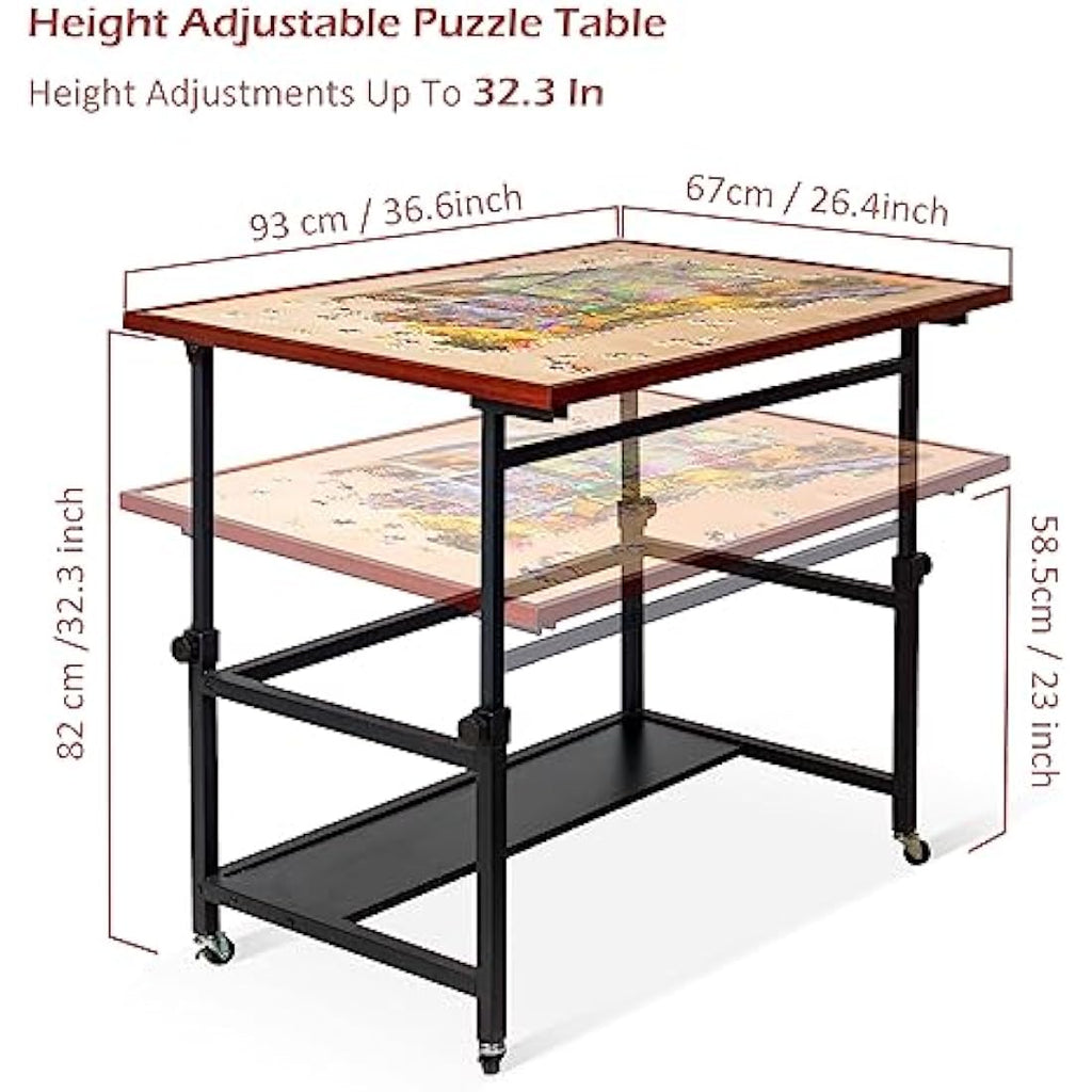 Lavievert 1500 Piece Jigsaw Puzzle Board – Adjustable Tilting Table