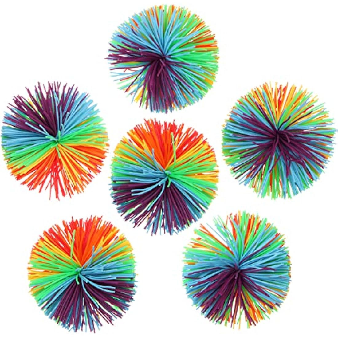 Jolof Store Monkey Stringy Balls – 6pc Silicone Sensory Fidget Toys
