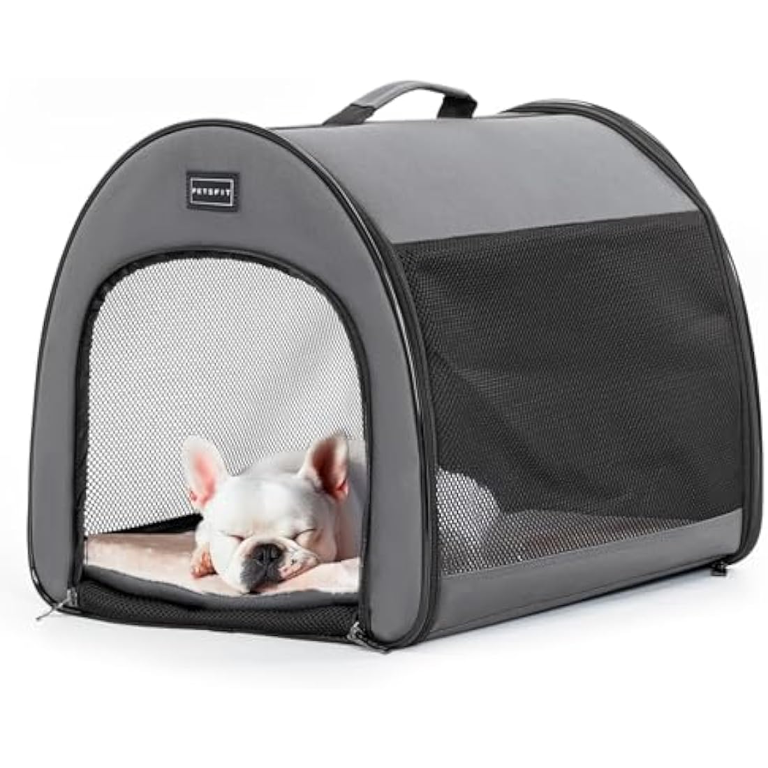 Petsfit Soft Dog Crate – 19 Inch Portable Pop Up Travel Carrier, Grey