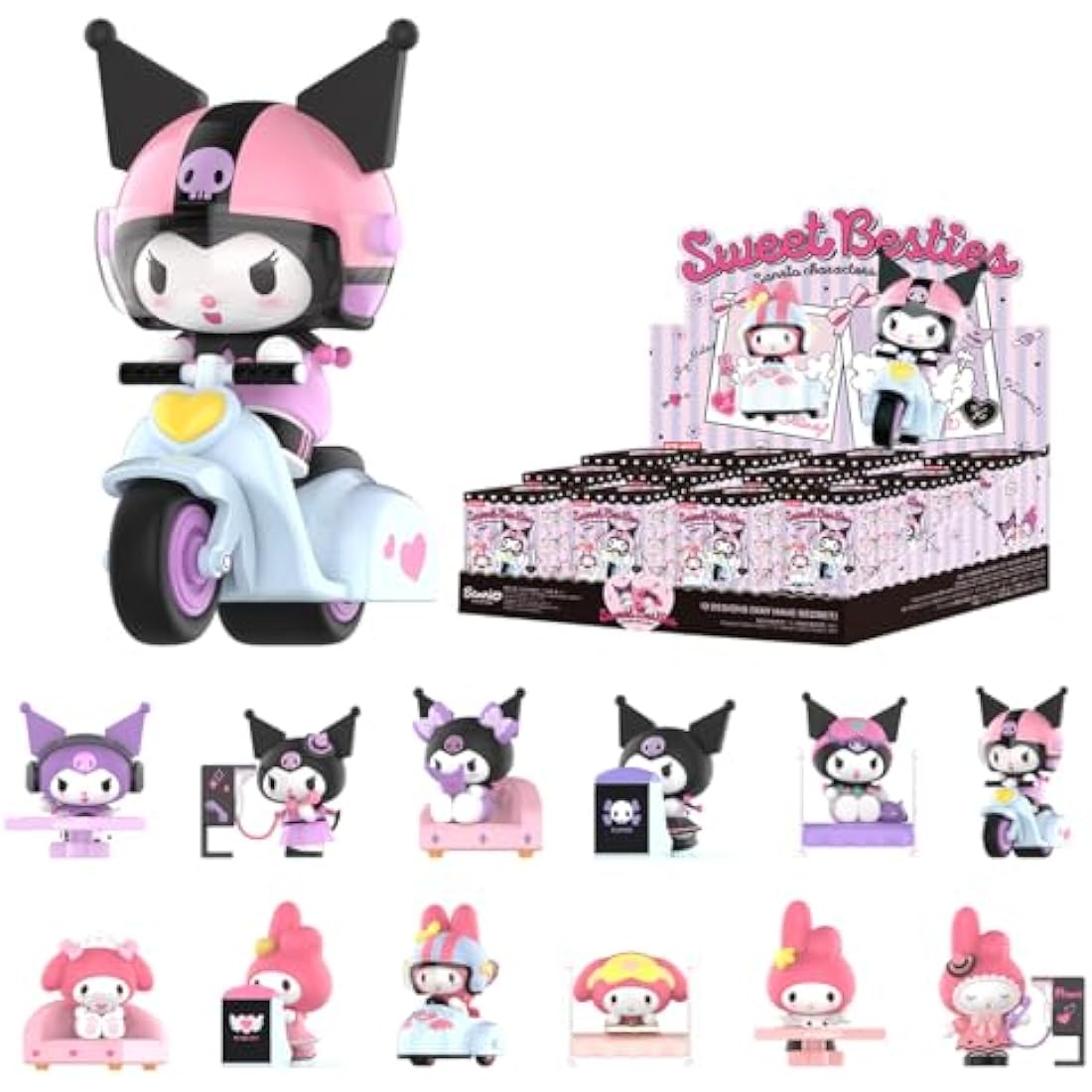 Pop Mart Sanrio Sweet Besties Series Figures | 12-Box Collectible Set