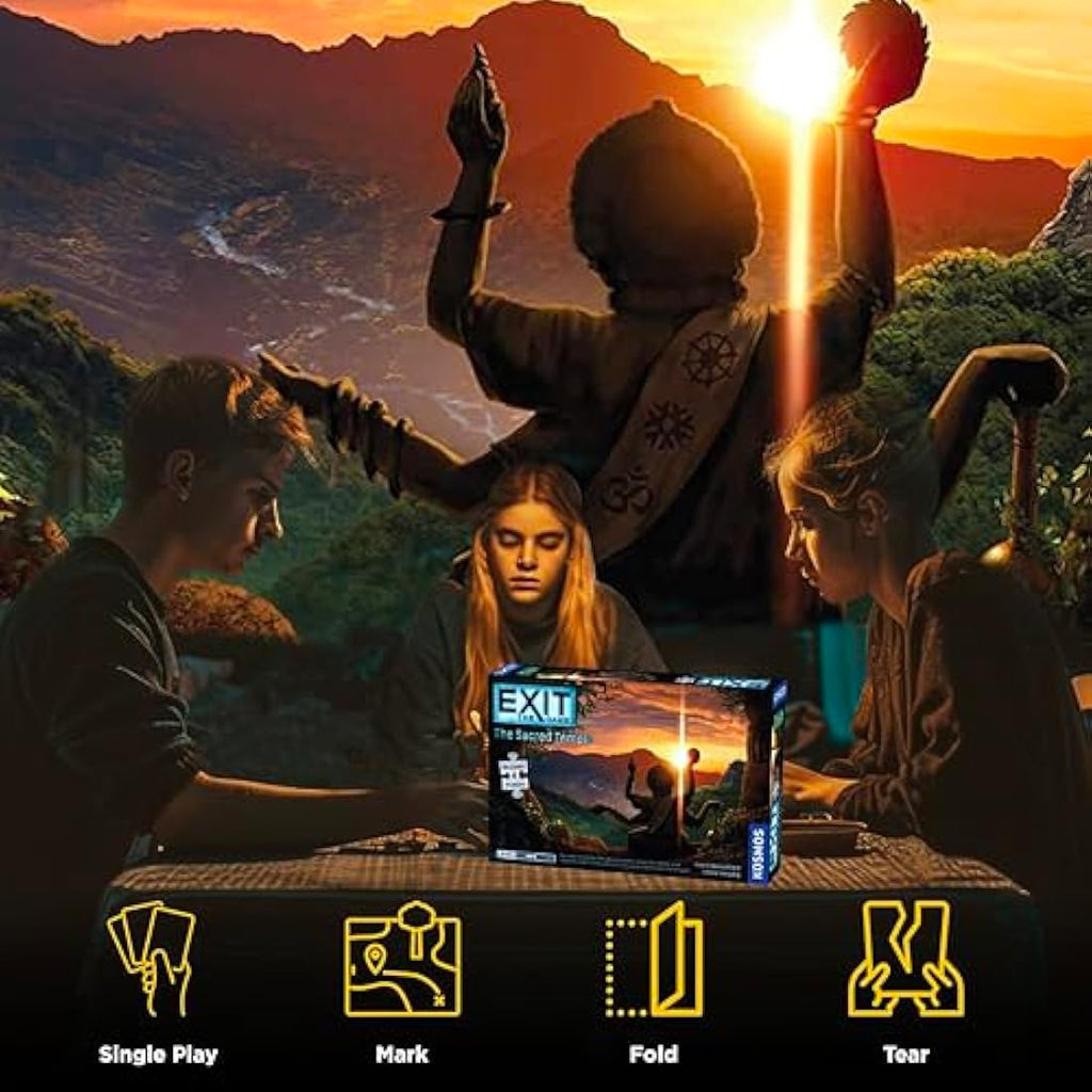 Thames & Kosmos EXIT: The Sacred Temple Jigsaw Puzzle Escape Room Game