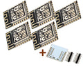 TECNOIOT ESP8266 ESP-12F WiFi Transceiver Module with Adapter - 5PCS