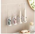 Toski Electric Toothbrush Holder Wall Mounted - 4 Pack White ABS Stand