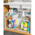 UMDONX 2-Pack Under Sink Organiser | 2-Tier Adjustable Metal Storage