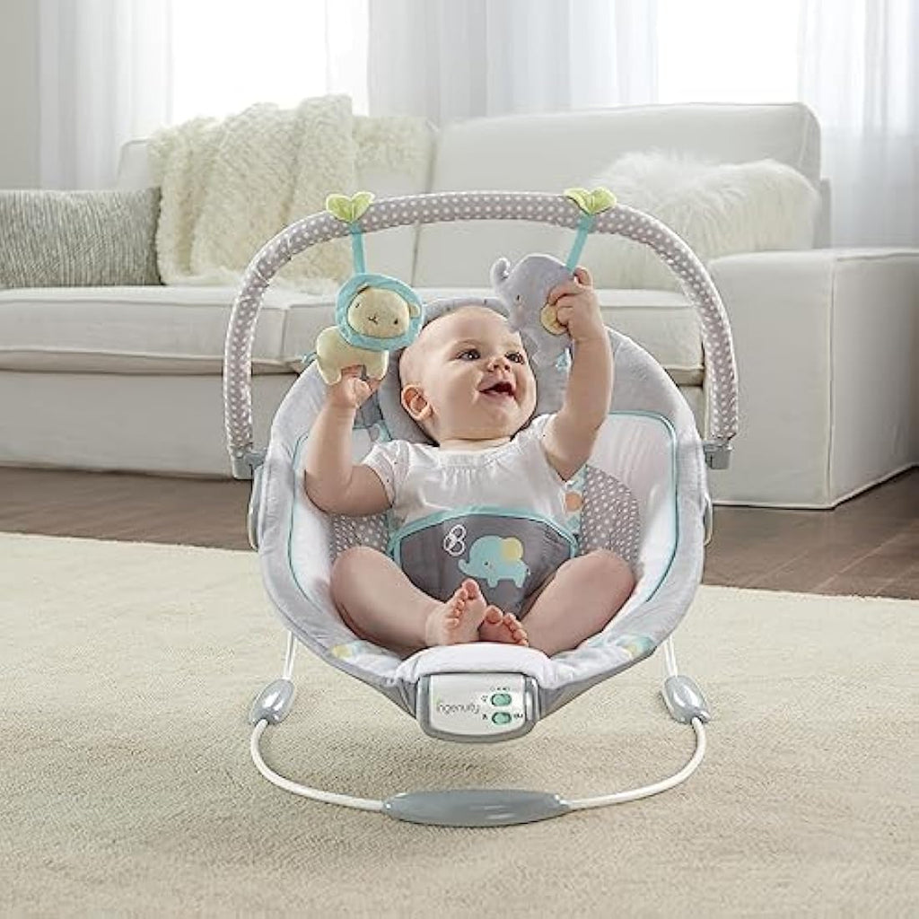 Ingenuity Baby Bouncer – Soothing Vibrating Infant Seat, Morrison