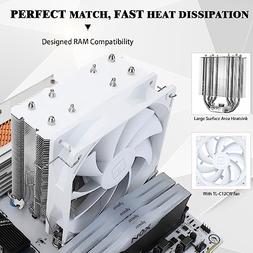 Thermalright Assassin X 120 SE White CPU Air Cooler | 4 Heat Pipes