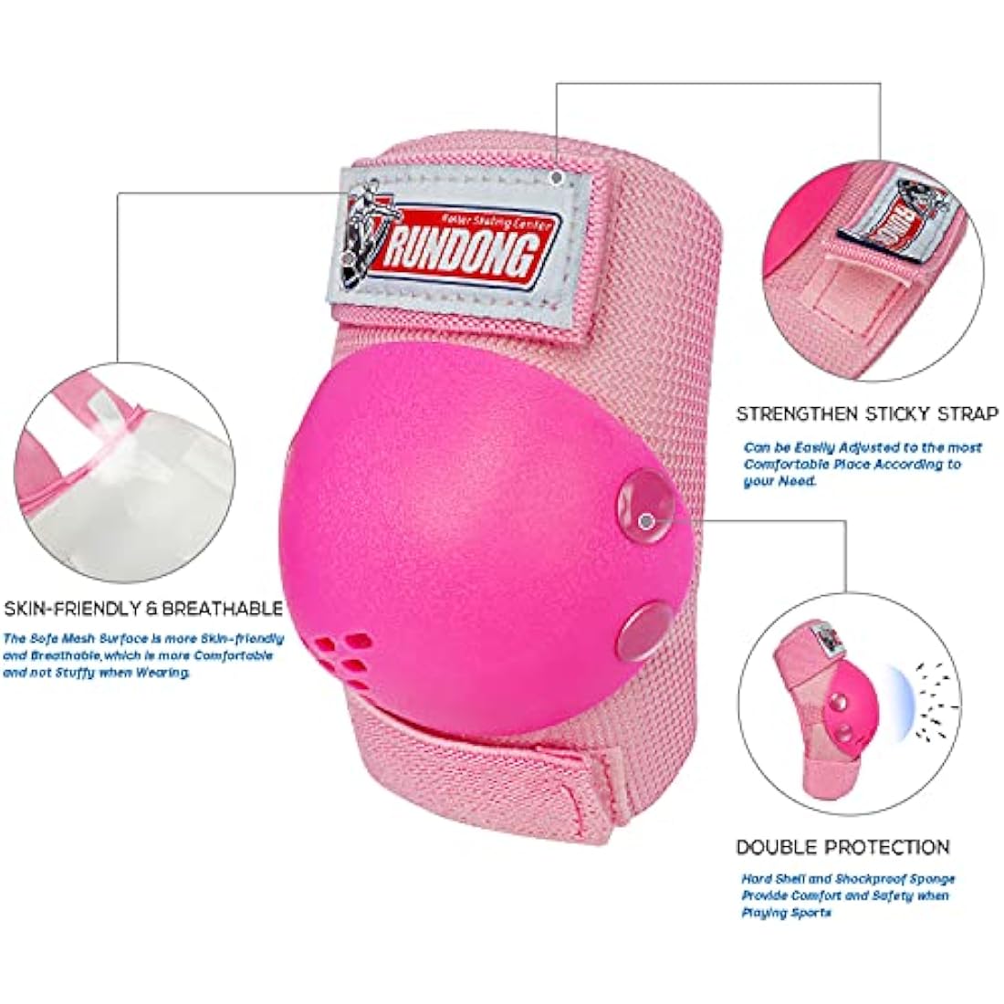 Jolof Store Kids Protective Gear Set – Knee Elbow Wrist Pads for 3-15