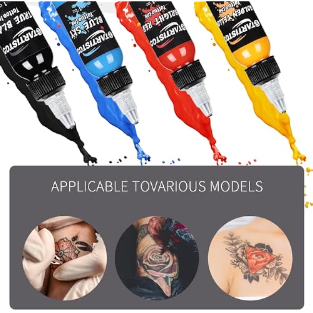 Professional Tattoo Ink Set | 14 Vegan Pigment Colors 30ml