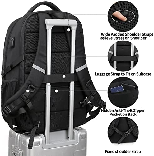 WENIG Extra Large Laptop Backpack | Travel Business Rucksack with USB