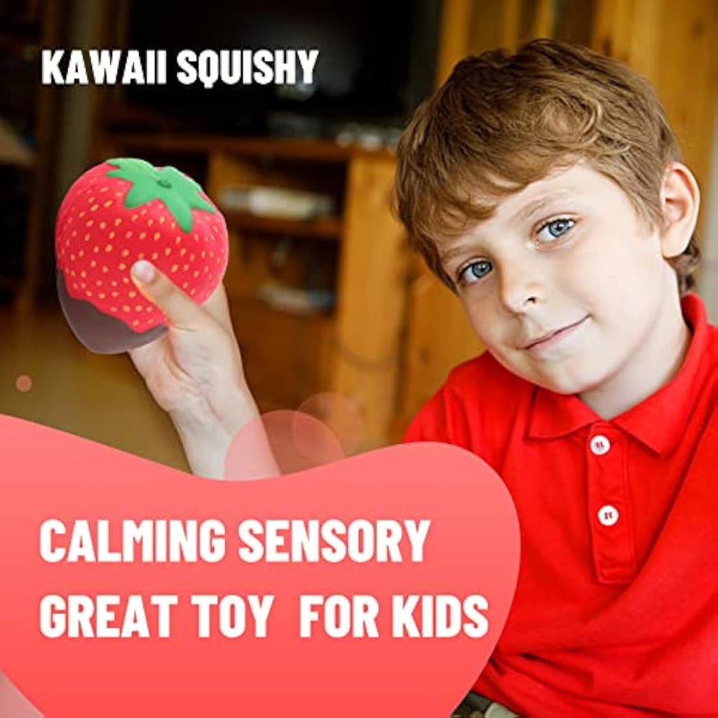 Anboor Kawaii Strawberry Squishy Toy – Slow Rising Scented Stress Relief
