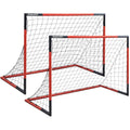 KAIHAOWIN Metal Football Goals Set of 2 – 6'x4' Heavy Duty Steel