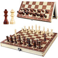 OOCOME Wooden Magnetic Chess Set – Portable Folding Travel Board Game