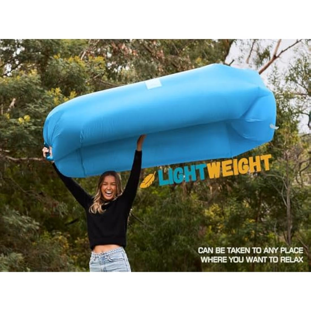 Wekapo Inflatable Lounger Air Sofa – Portable Waterproof Camping Hammock