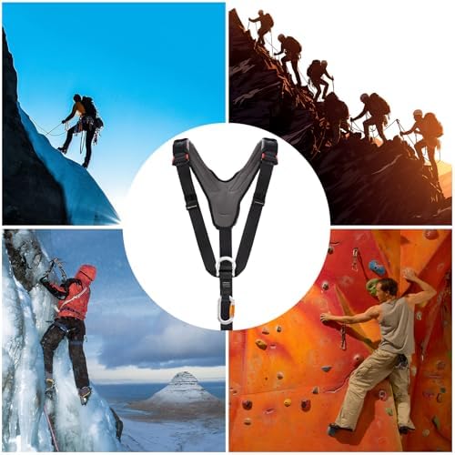 SOB Adjustable Climbing Shoulder Harness with Carabiner