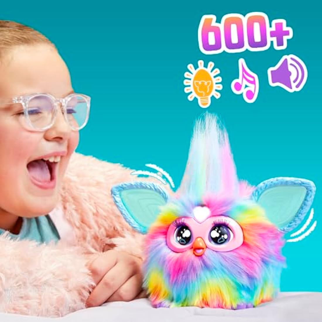 Furby Tie Dye Interactive Plush Toy – Electronic Talking Musical Pet