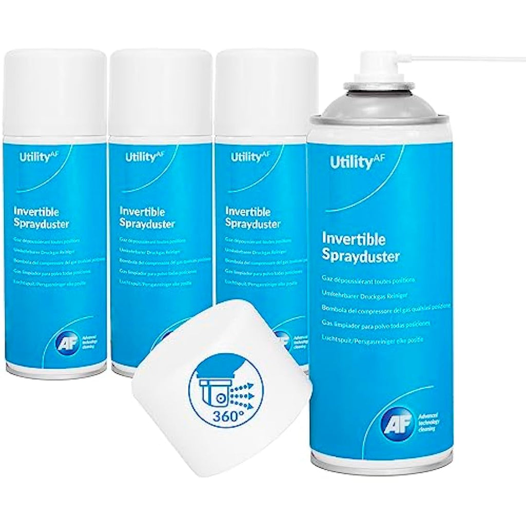 AF Invertible Air Duster Spray for Electronics - 200ml (4 Pack)