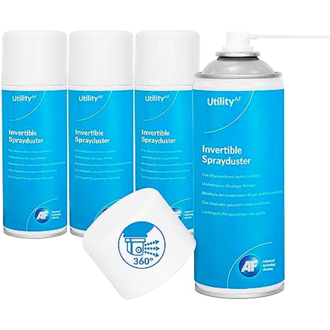 AF Invertible Air Duster Spray for Electronics - 200ml (4 Pack)