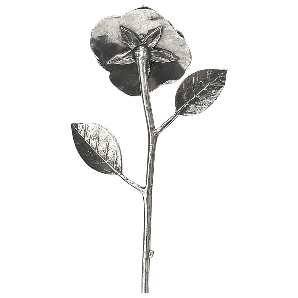 English Pewter Company 10th Anniversary Tin Rose - Handmade Keepsake