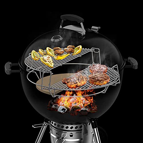 Onlyfire BBQ Cooking Grate System for 22.5" Weber Kettle Grill