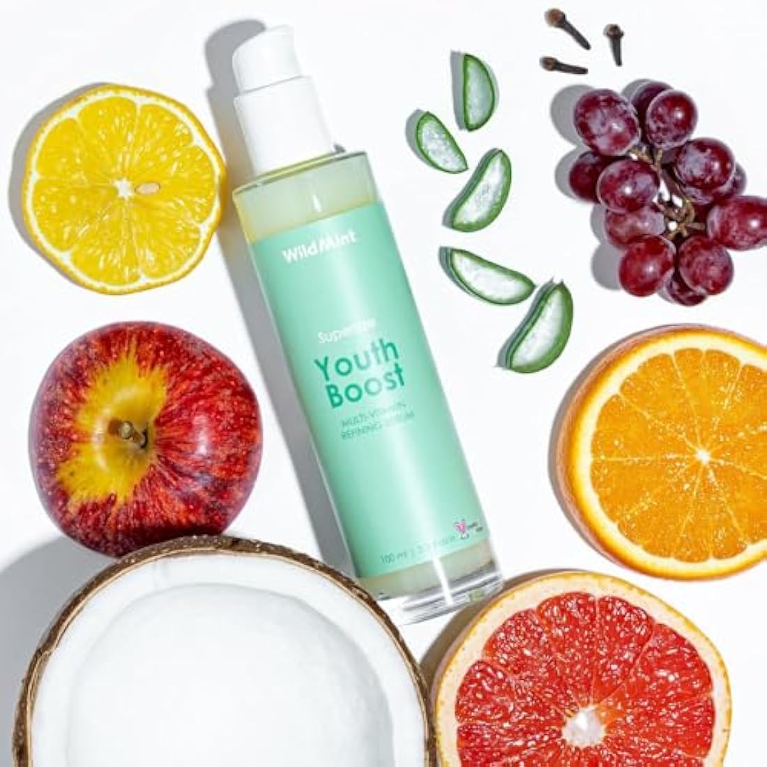 WildMint Youth Boost Face Serum | Hyaluronic Acid & Vitamin C | 100ml