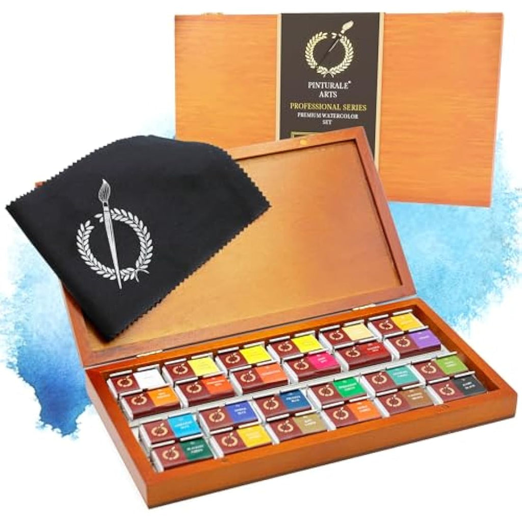 Pinturale Arts Professional Watercolour Paint Set - 24 Large Colours