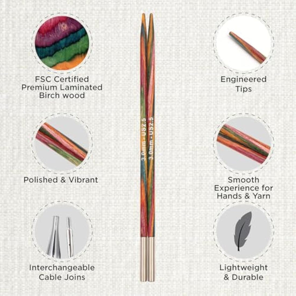 KnitPro Symfonie Deluxe Interchangeable Circular Needle Set | 8 Sizes