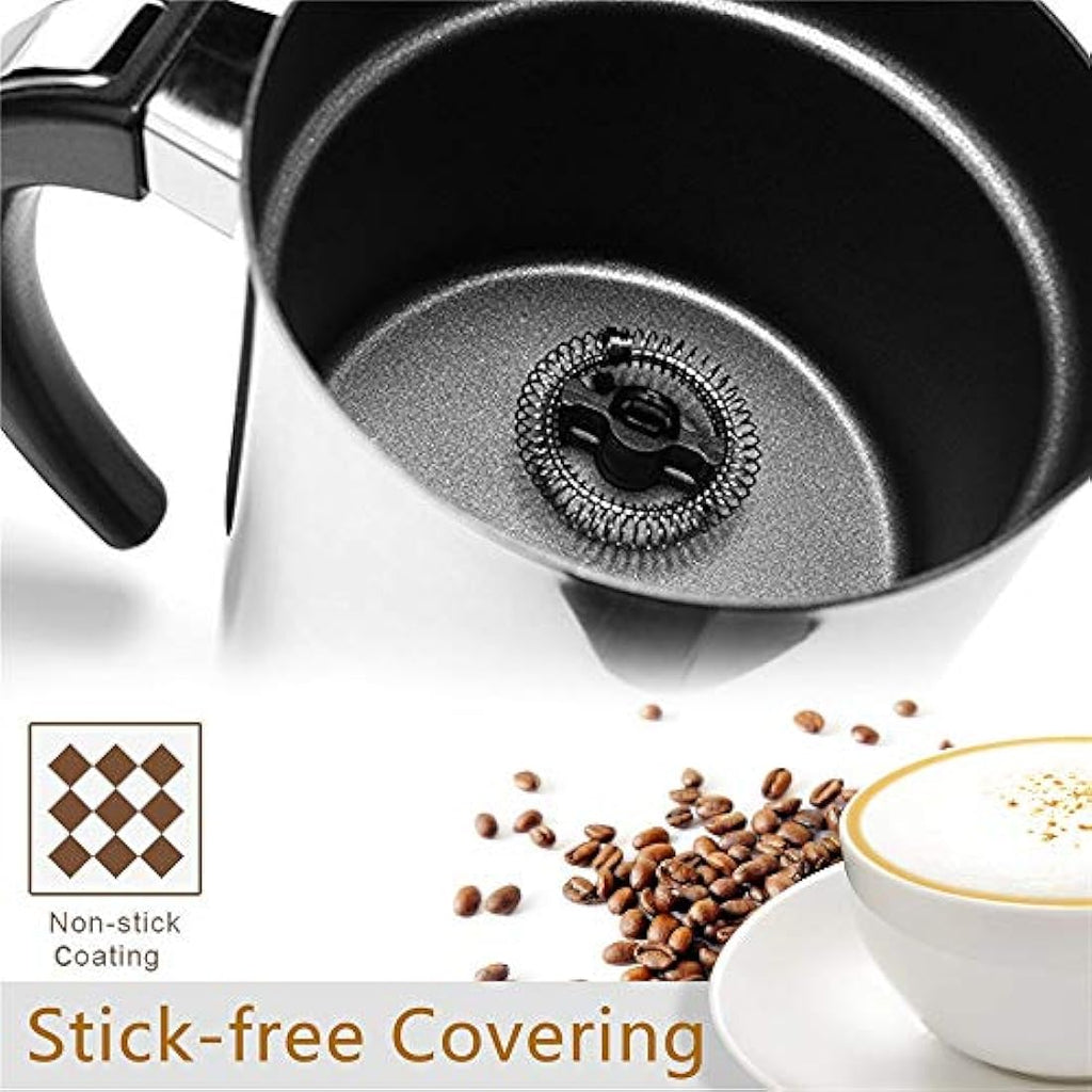 CHINYA Electric Milk Frother - Stainless Steel Automatic Foam Maker