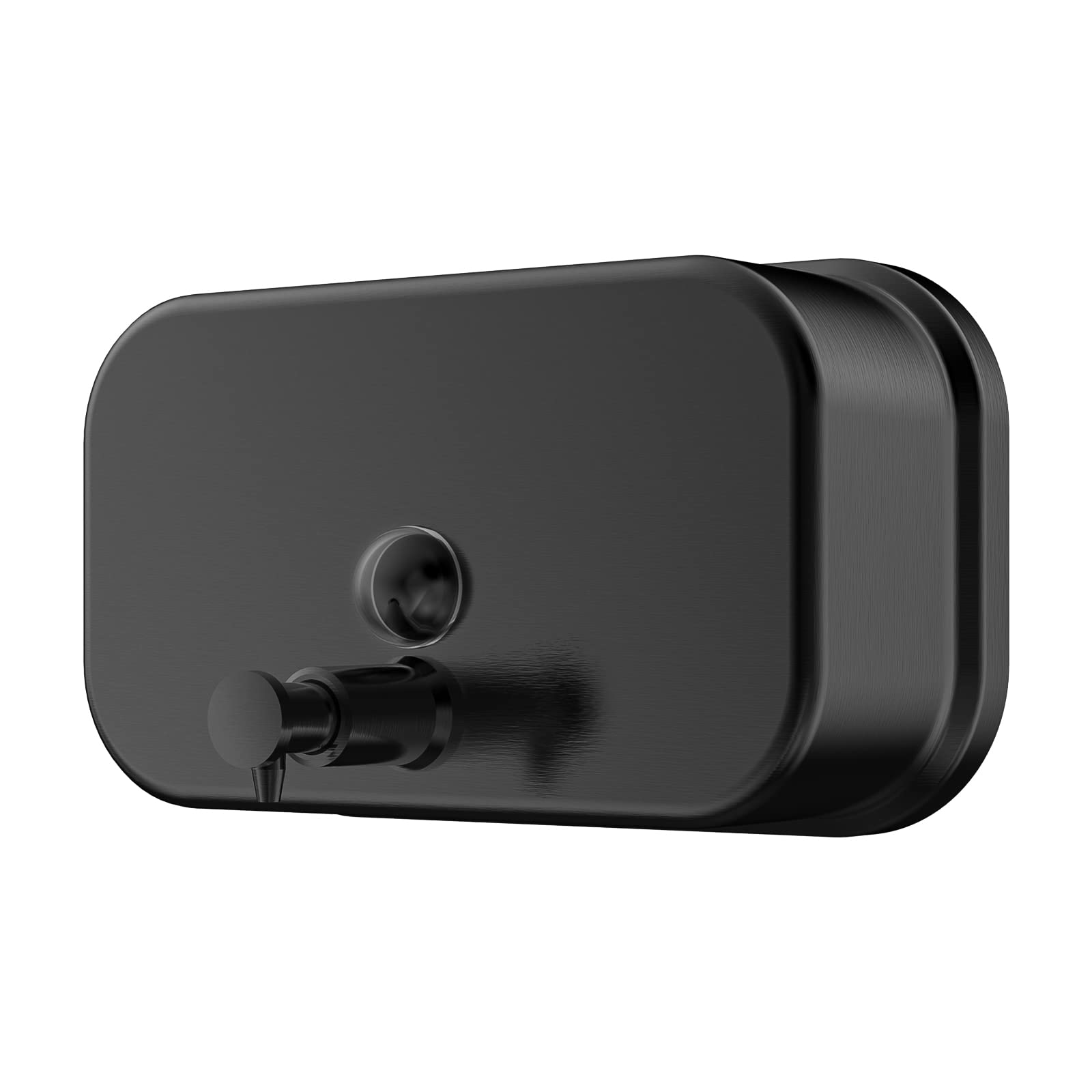 Interhasa! Commercial Wall Mount Soap Dispenser | 1000ml Stainless Steel Black