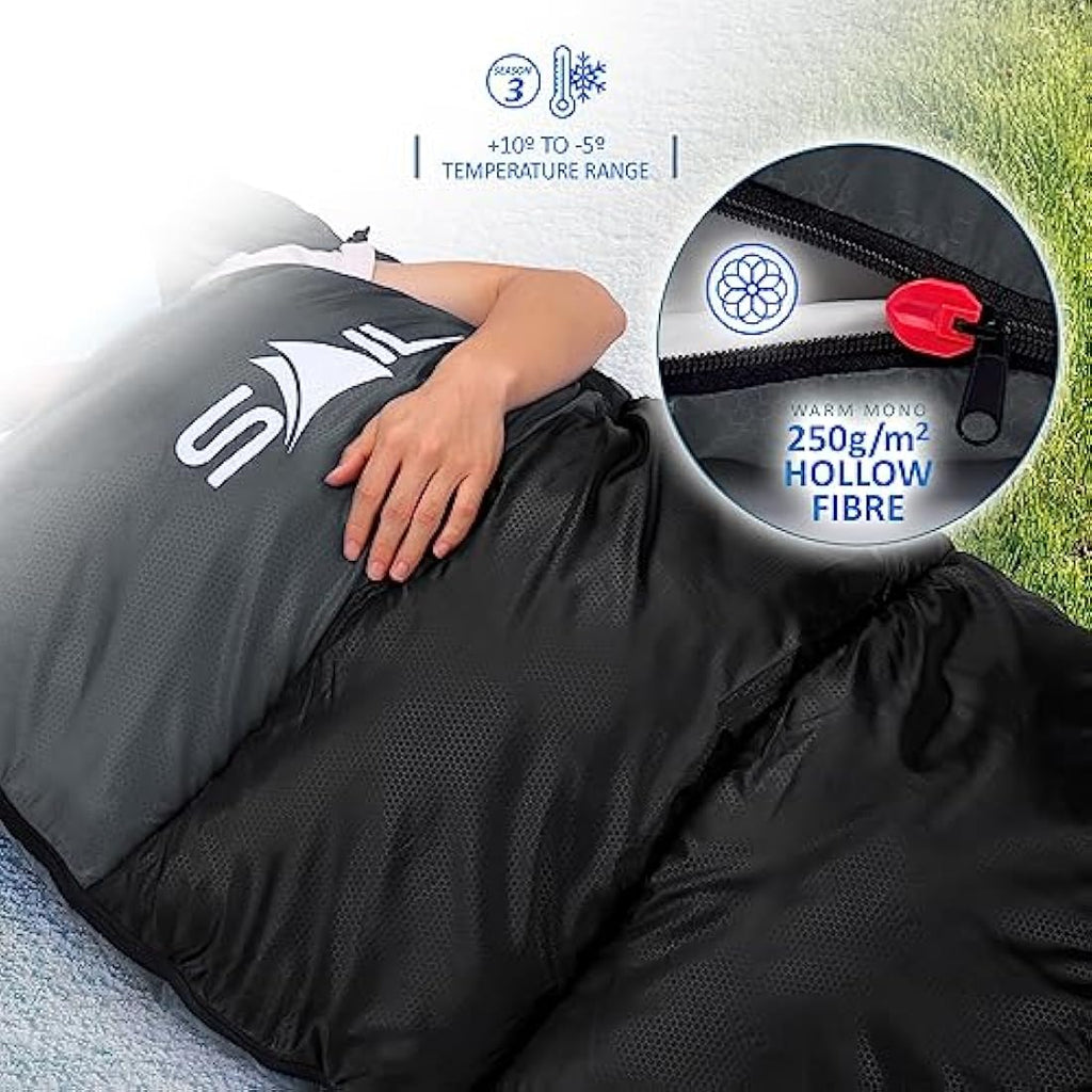Jolof Store SAIL XL Extra Wide Sleeping Bag – Waterproof & Lightweight