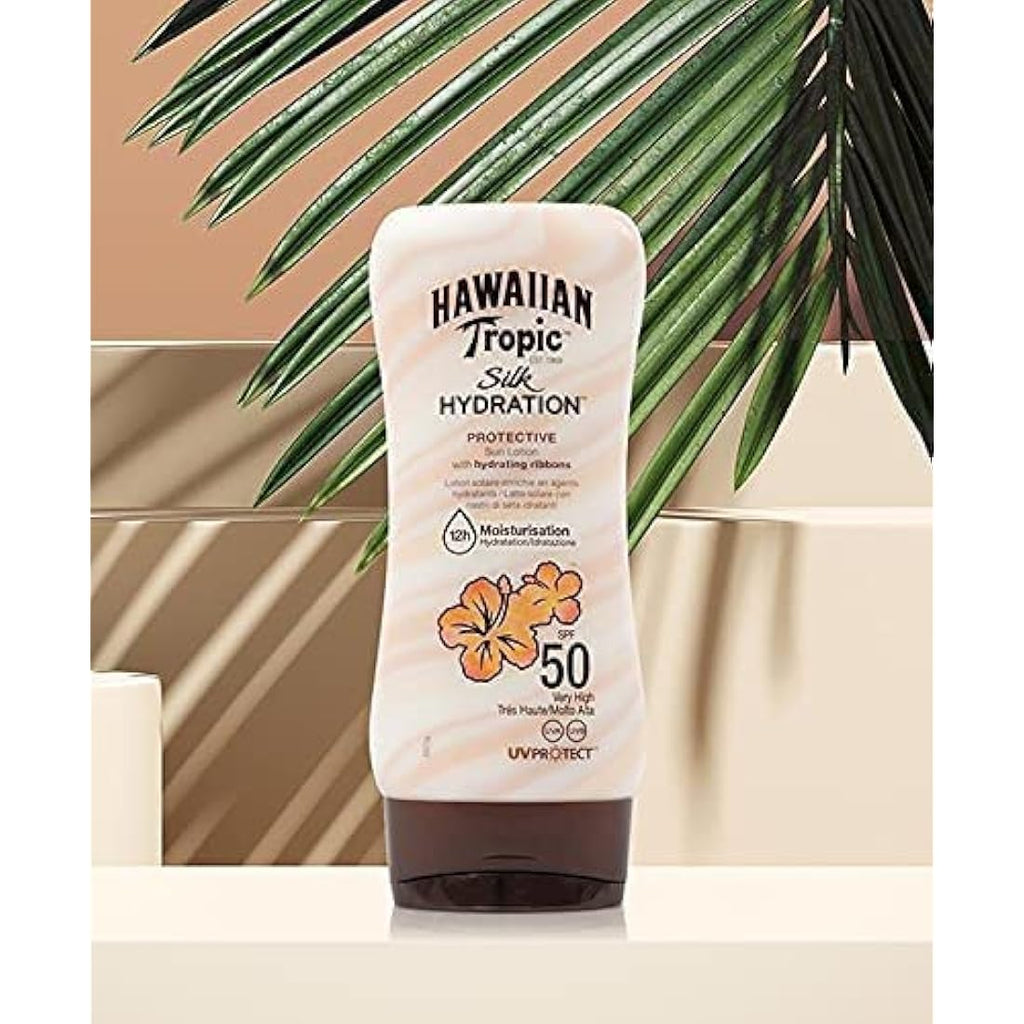 Hawaiian Tropic Silk Hydration SPF 50 Sunscreen Lotion - 3 x 180ml