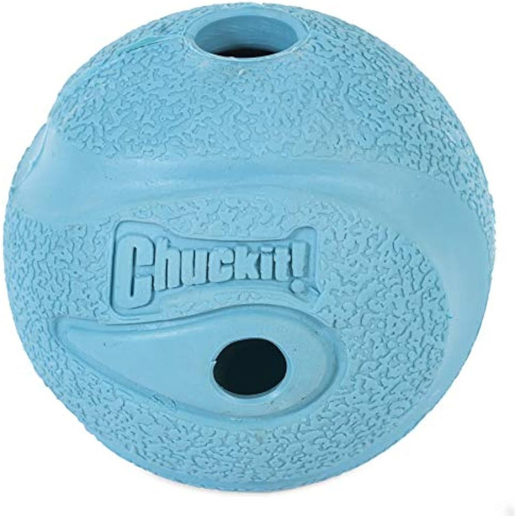 Chuckit! Whistler Dog Ball – Durable Rubber Whistling Toy, Large